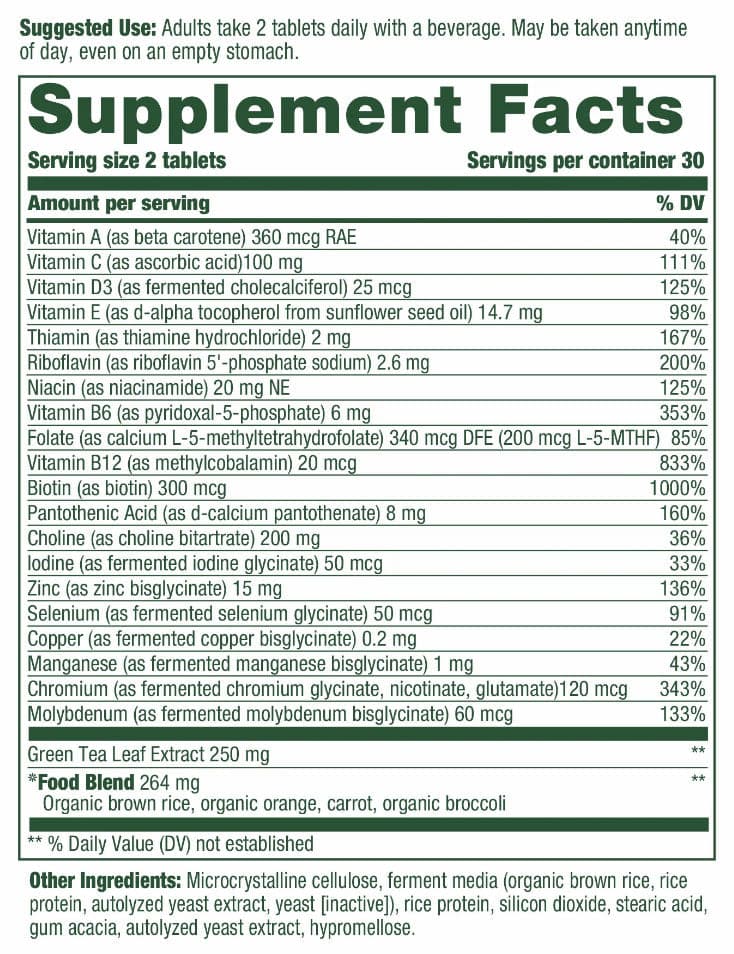 MegaFood Women's 55+ Advanced Multivitamin (Formerly Multi For Women 55+)