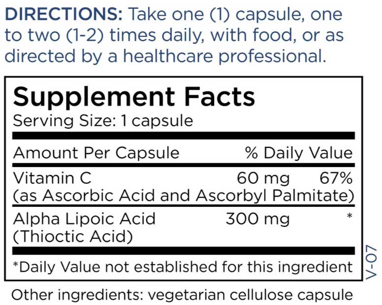Metabolic Maintenance Alpha Lipoic Acid