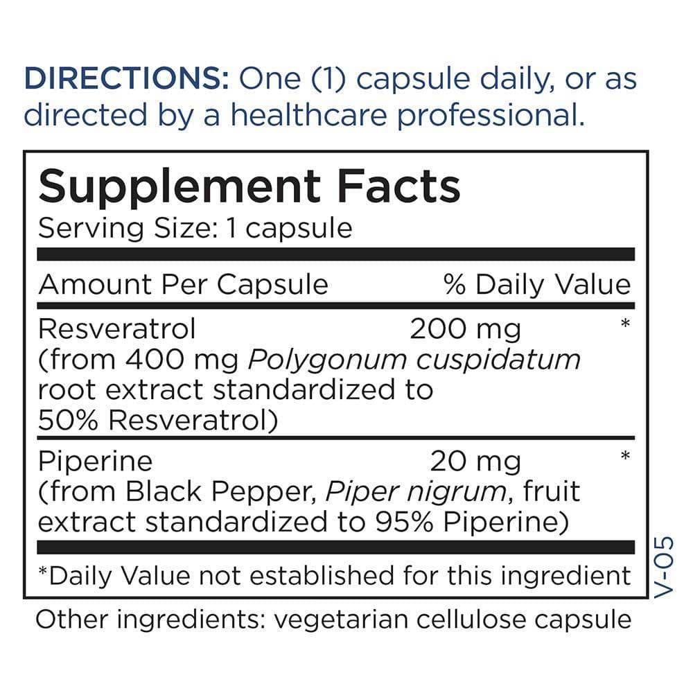 Metabolic Maintenance Resveratrol with Piperine 200 mg
