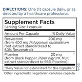 Metabolic Maintenance Resveratrol with Piperine 200 mg