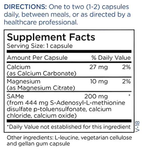 Metabolic Maintenance SAMe 200 mg