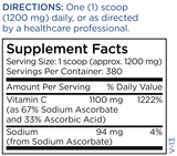 Metabolic Maintenance Vitamin C Powder (Reduced Acidity)