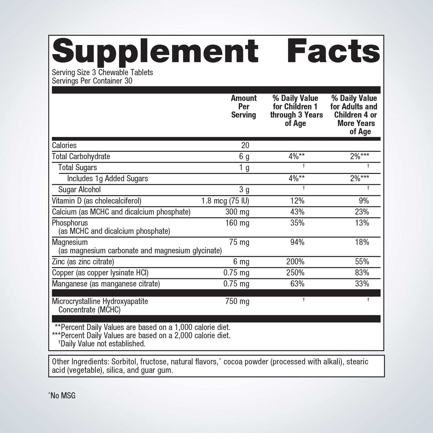 Metagenics Bone Builder Chewable