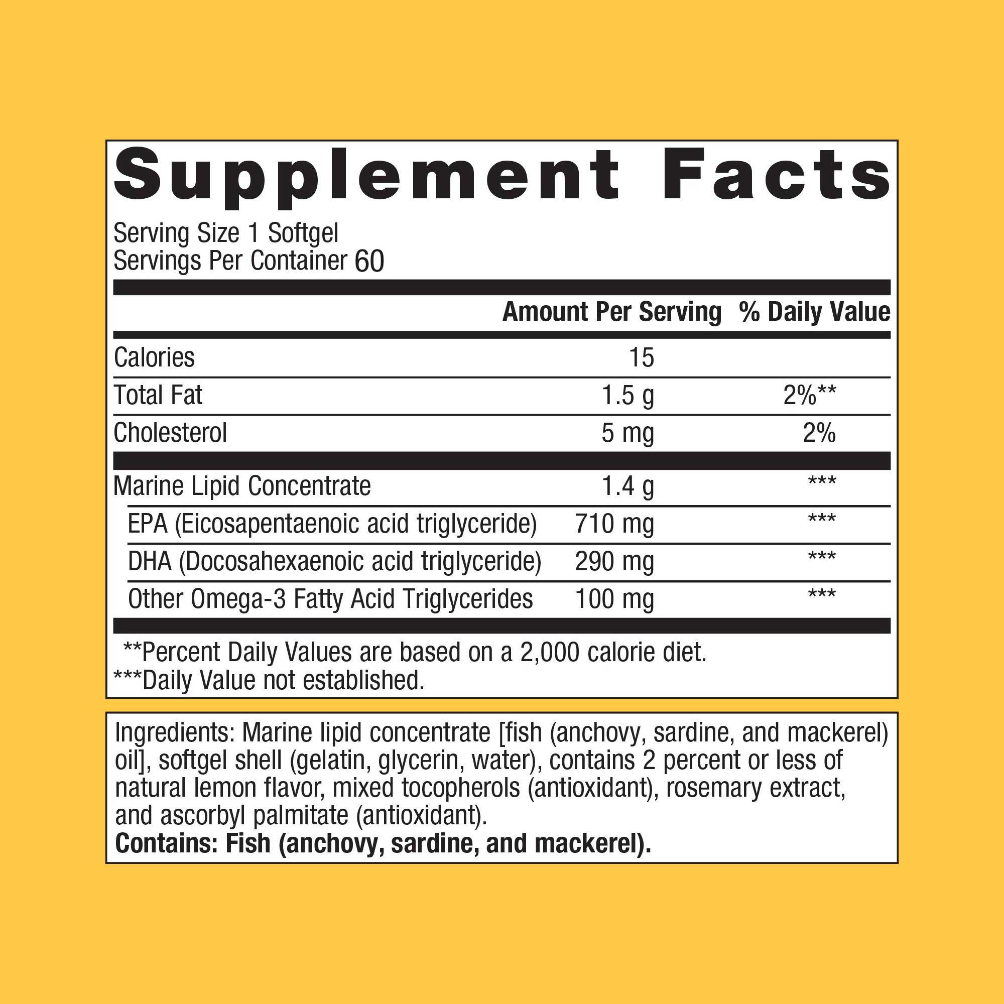 Metagenics OmegaGenics Fish Oil EPA-DHA 1000 mg