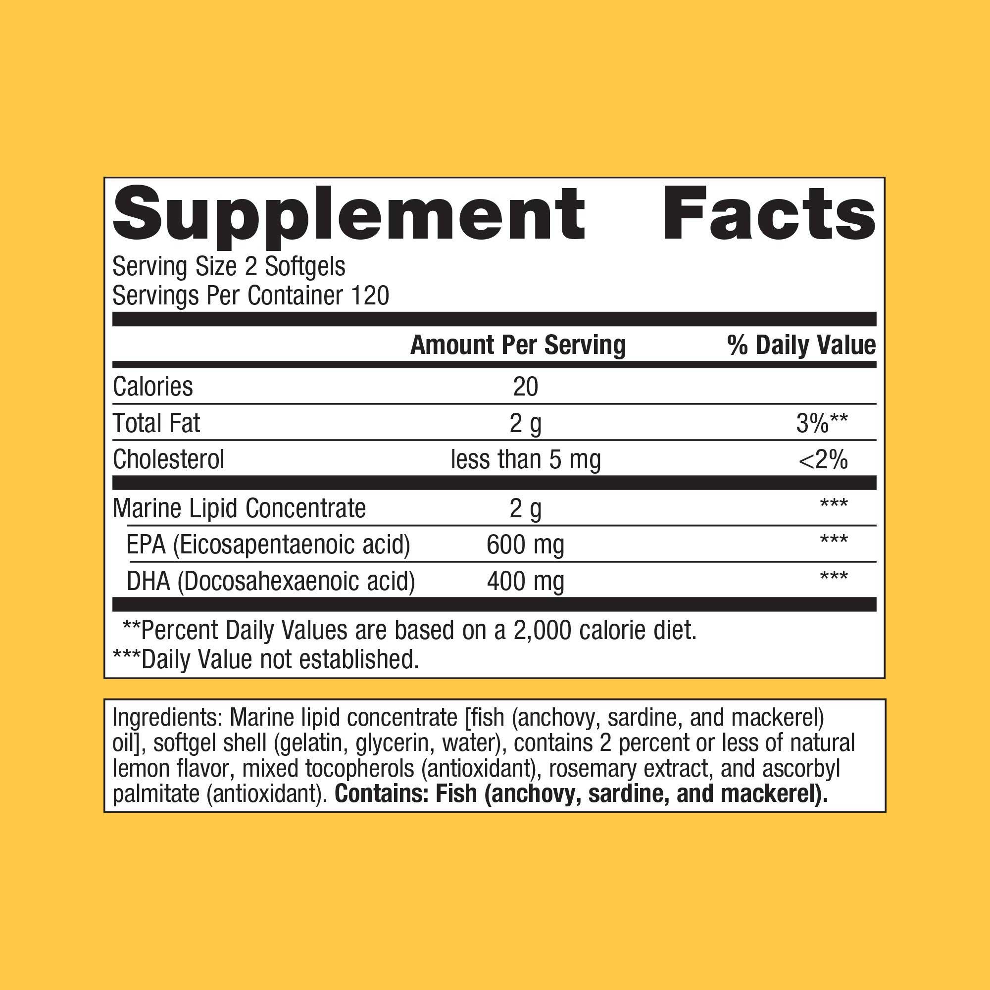 Metagenics OmegaGenics Fish Oil EPA-DHA 500 mg