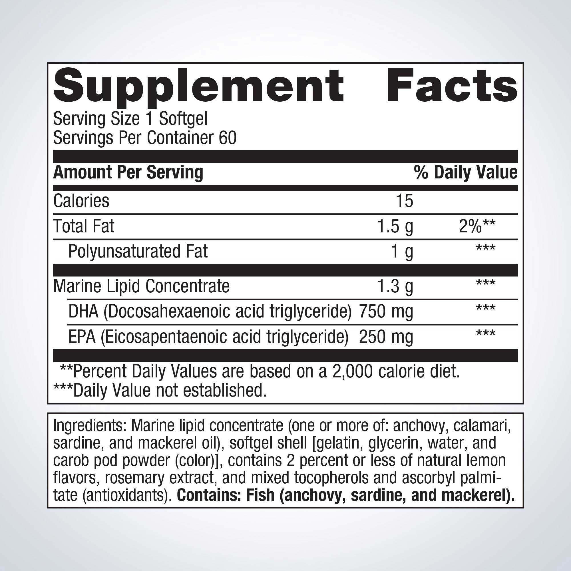 Metagenics OmegaGenics Fish Oil Neuro 1000 mg