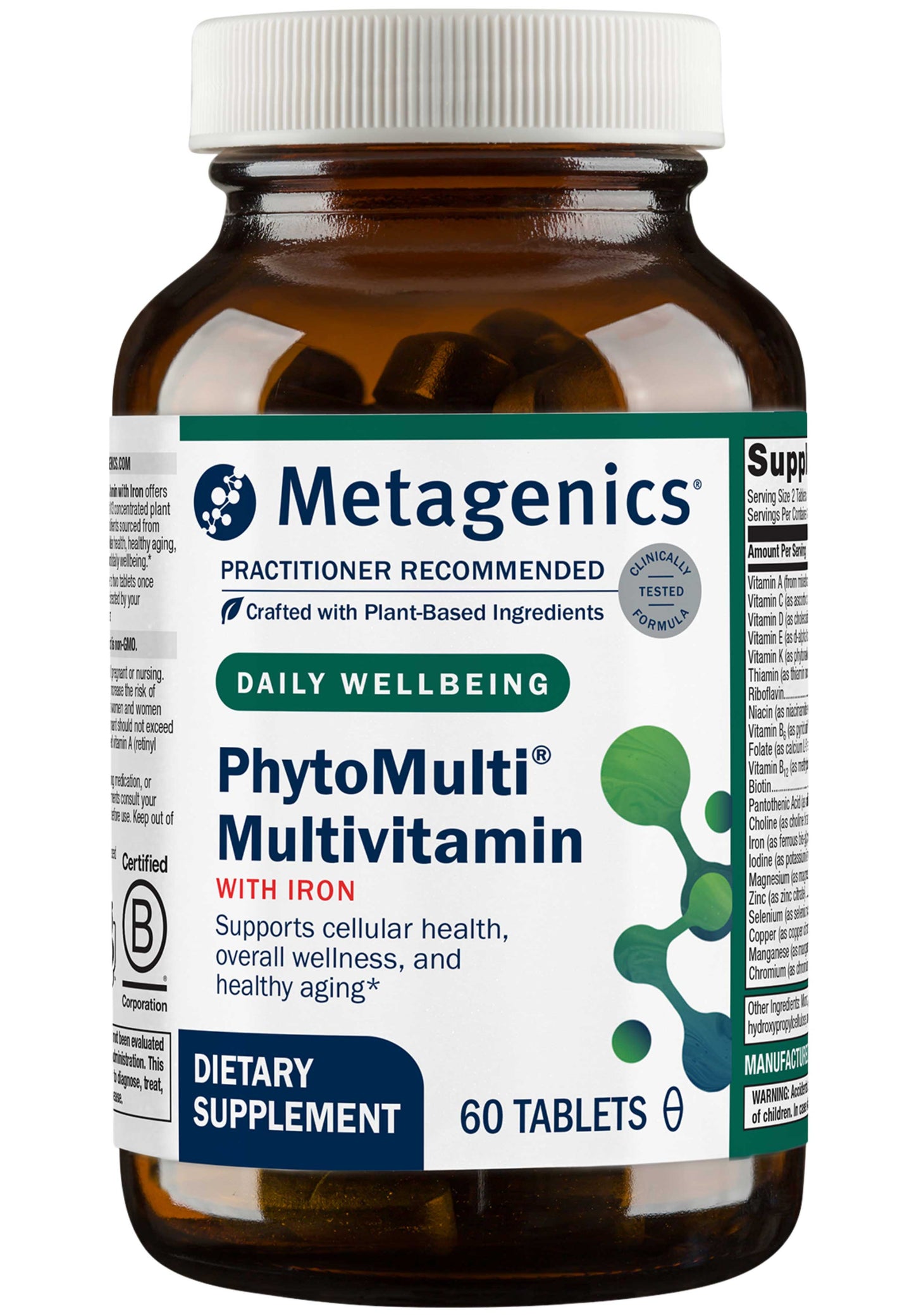Metagenics PhytoMulti Multivitamin with Iron