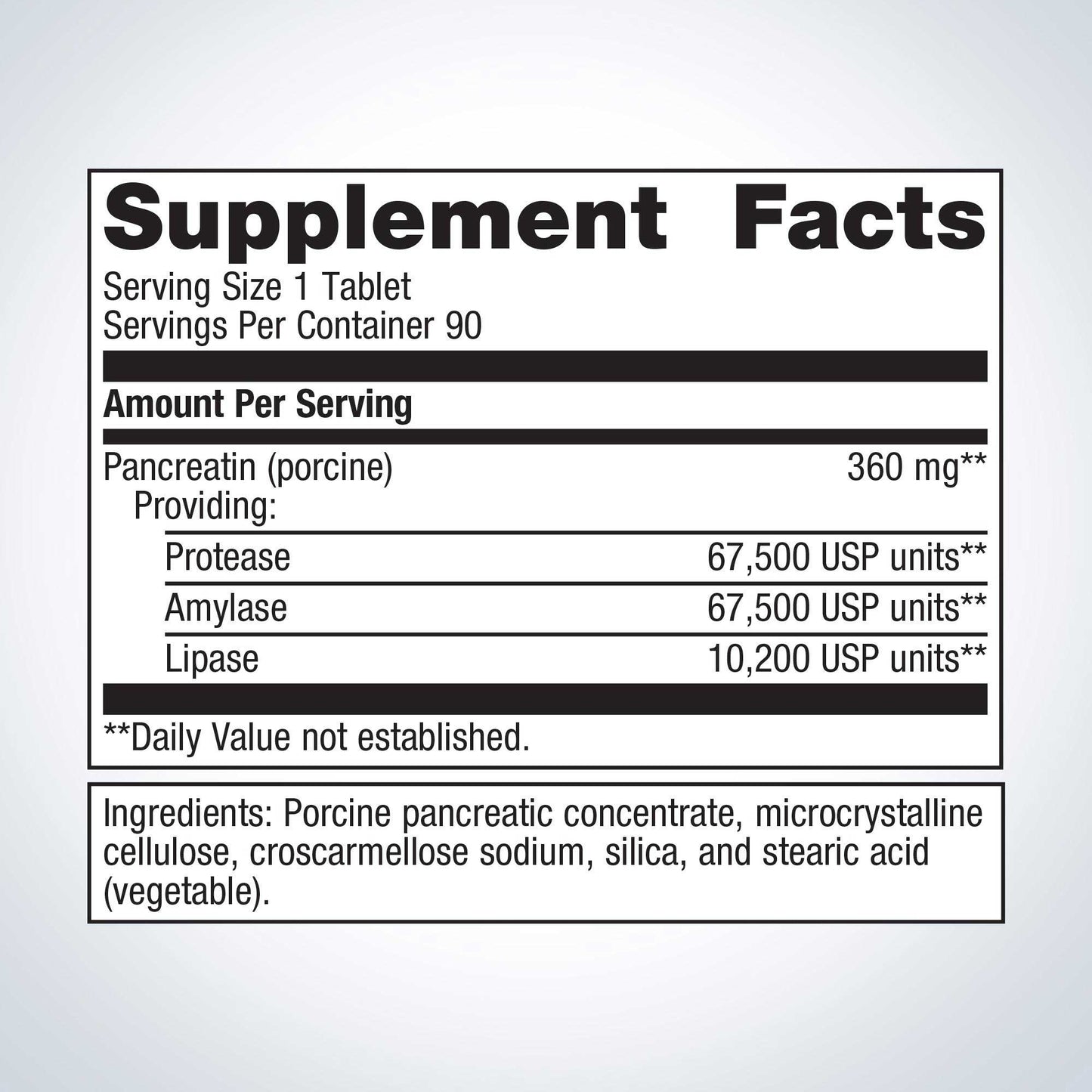 Metagenics SpectraZyme Pancreatic Enzymes