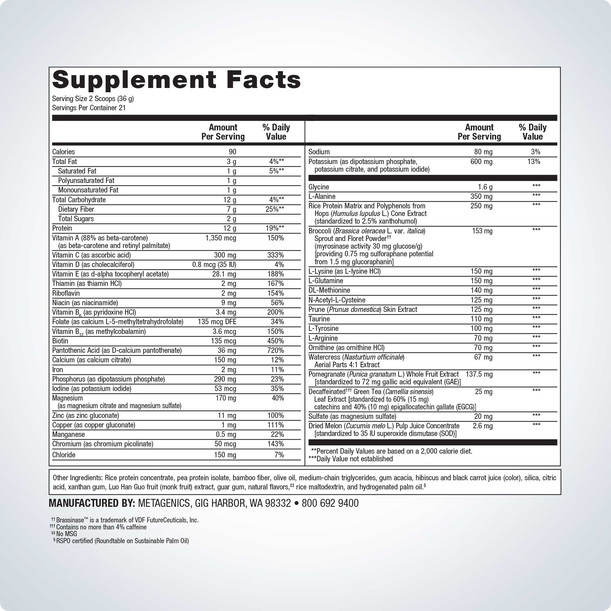 Metagenics UltraClear Renew Detox Powder