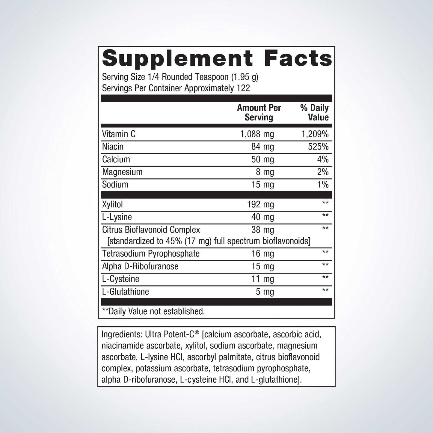 Metagenics Ultra Potent-C Vitamin C Powder