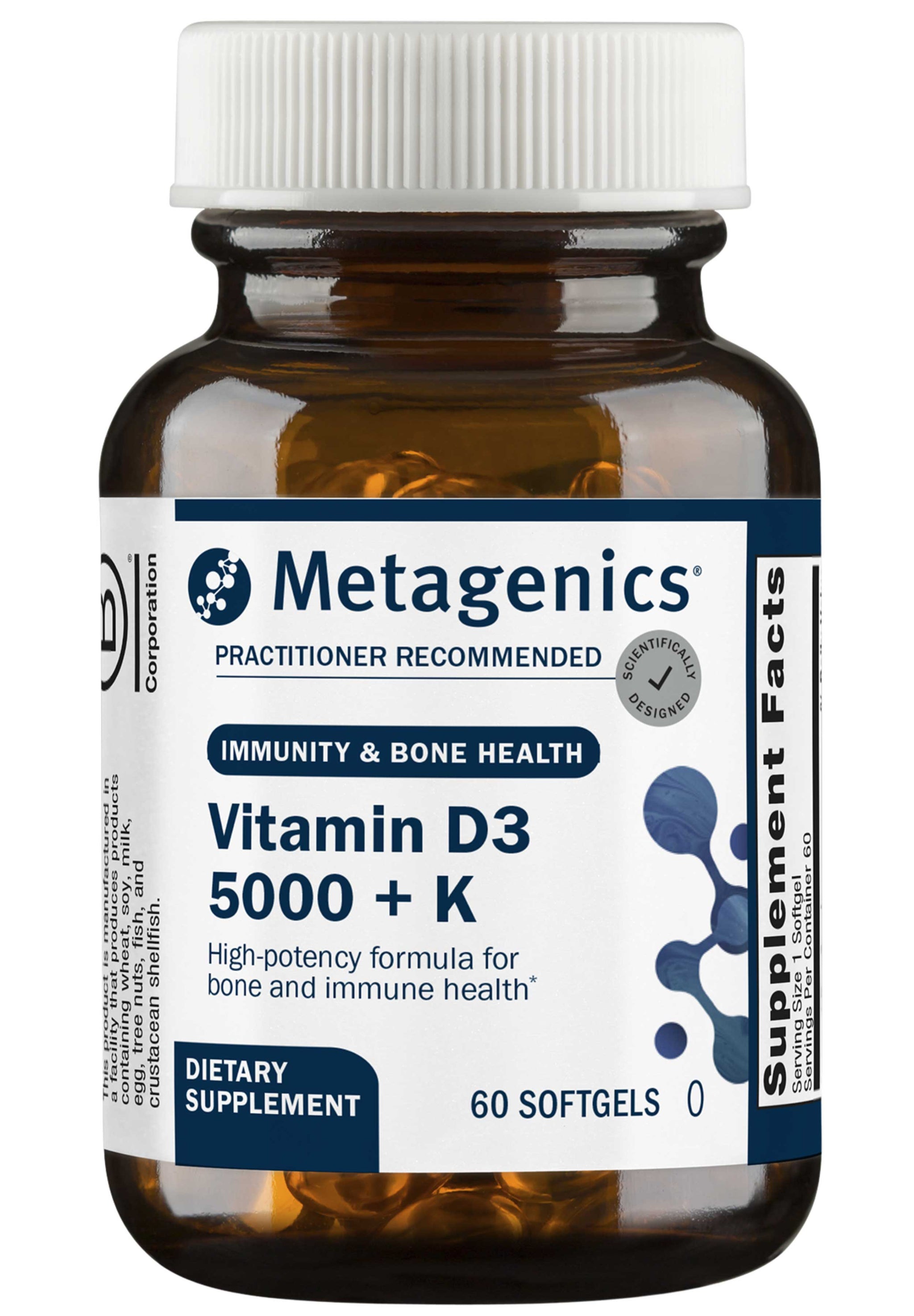Metagenics Vitamin D3 5000 + K