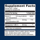 Metagenics Vitamin D3 5000 + K