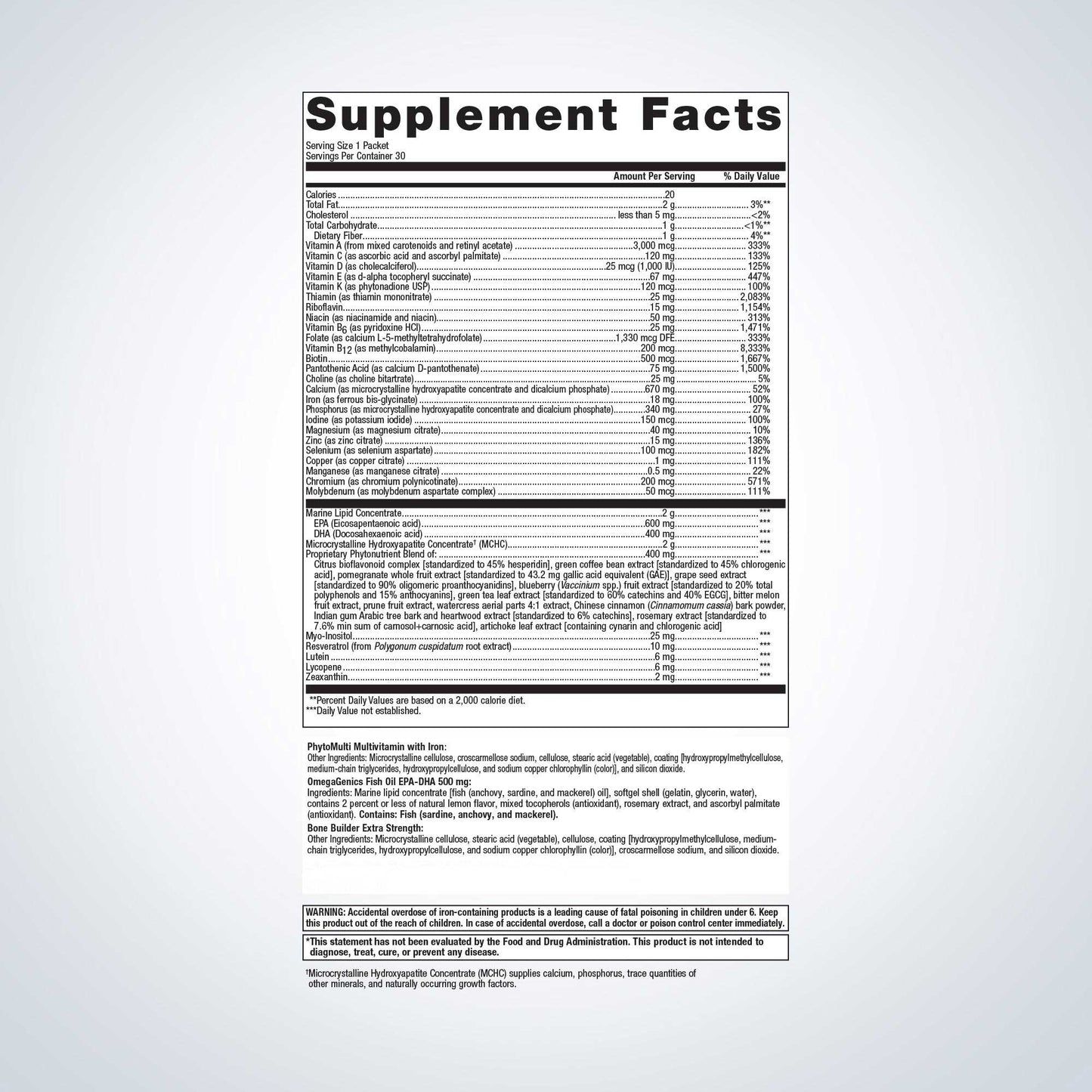 Metagenics Wellness Essentials Women's Daily Packs