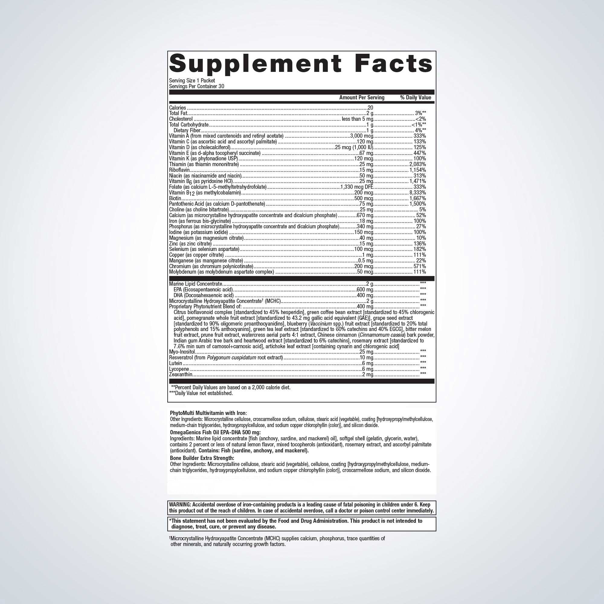 Metagenics Wellness Essentials Women's Daily Packs