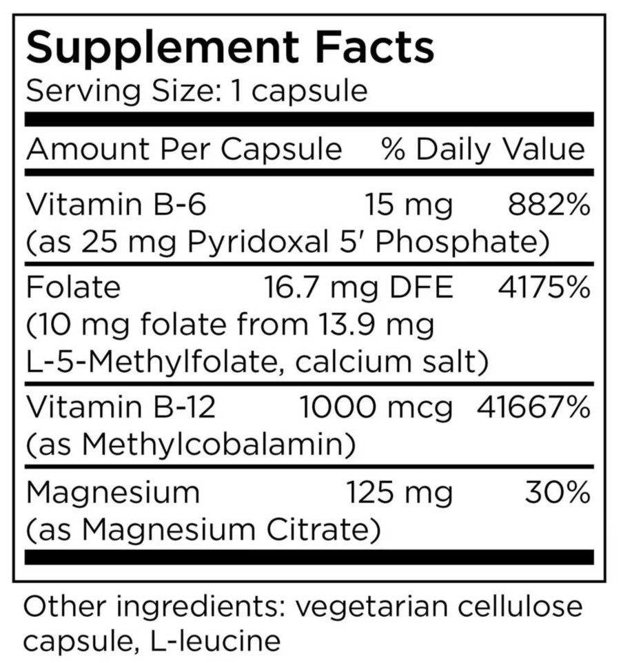 MethylPro Cofactors + L-Methylfolate 10 mg
