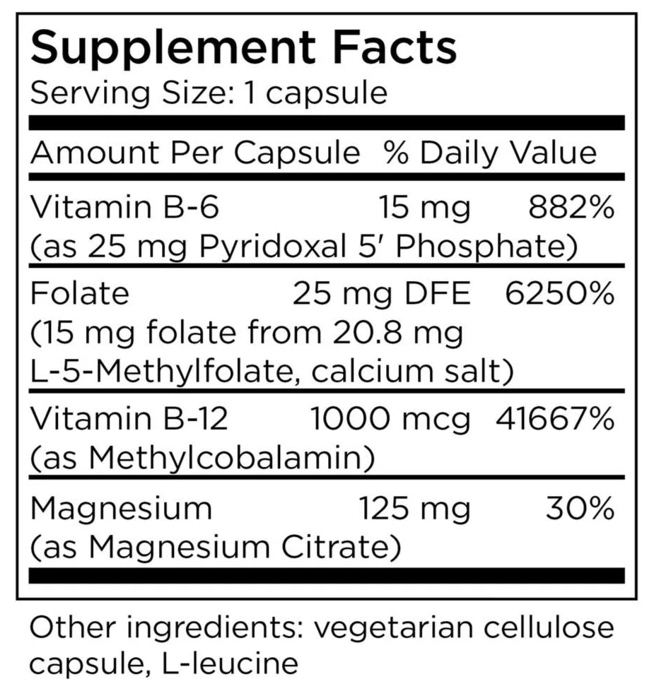 MethylPro Cofactors + L-Methylfolate 15 mg