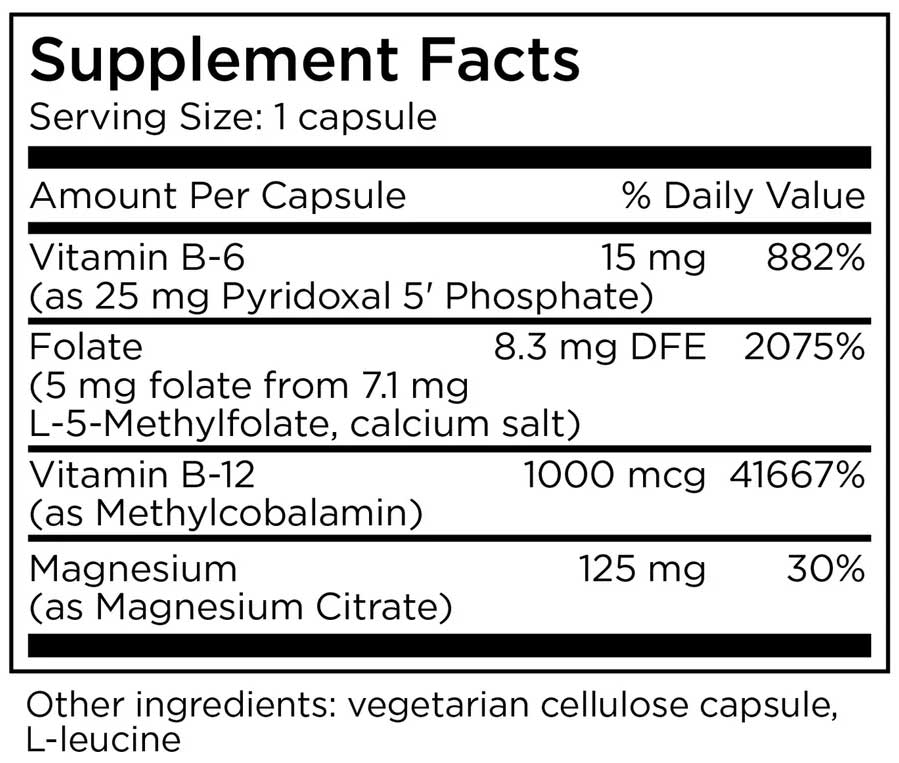 MethylPro Cofactors + L-Methylfolate 5 mg