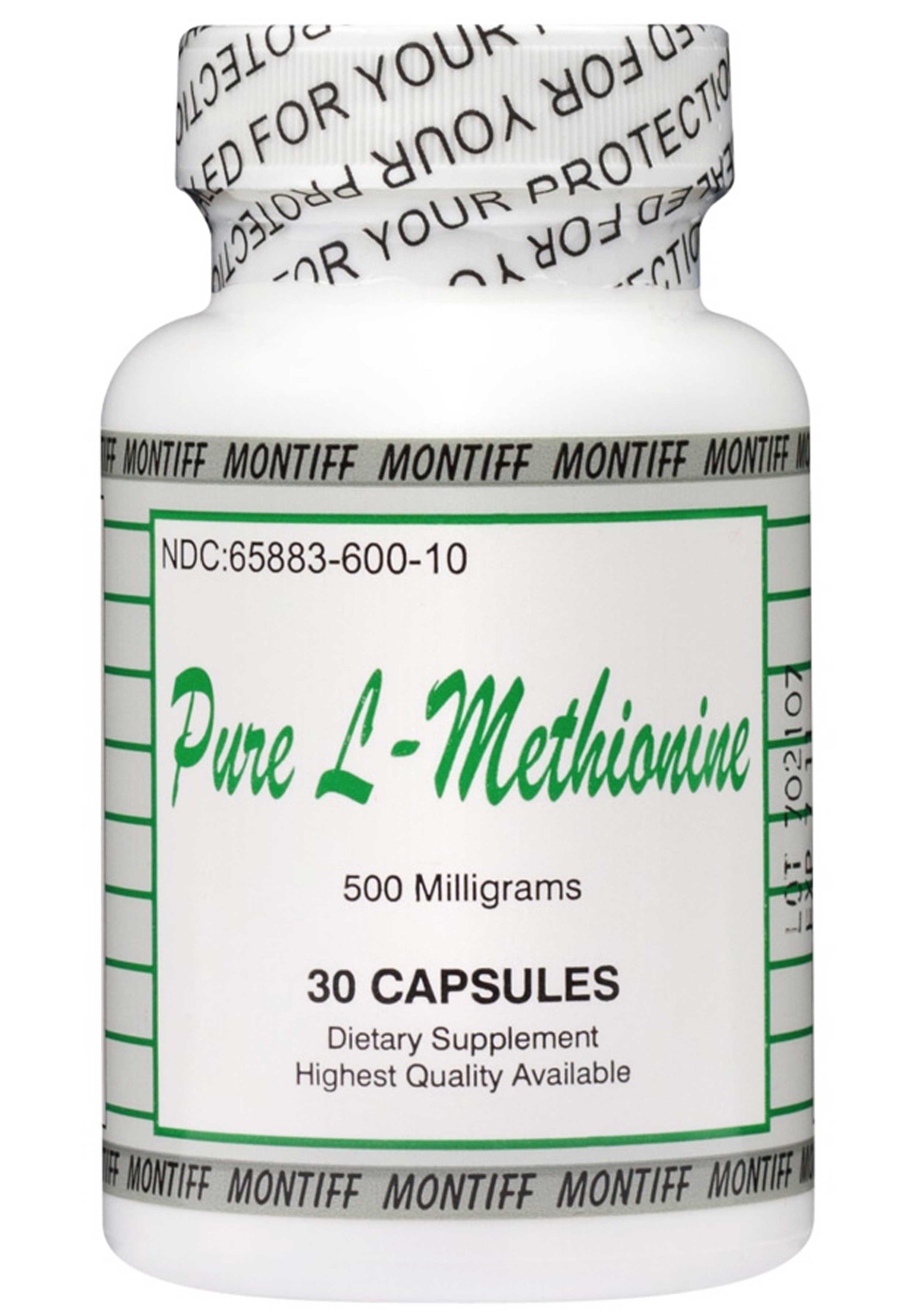 Montiff Pure L-Methionine 500 mg