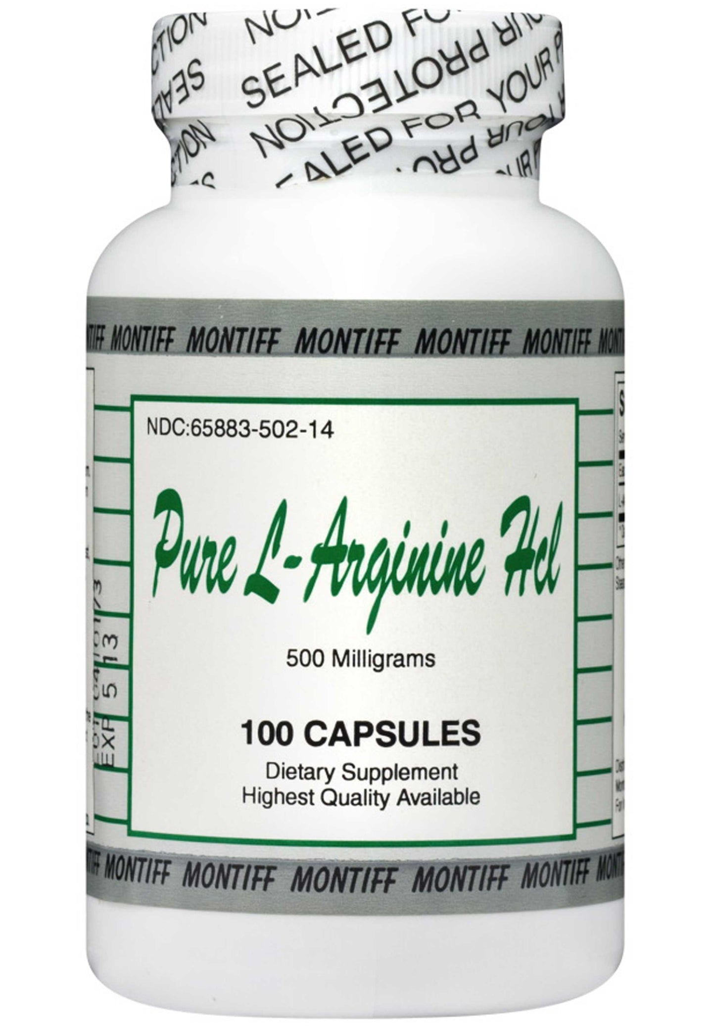 Montiff Pure L-Arginine HCl 500 mg