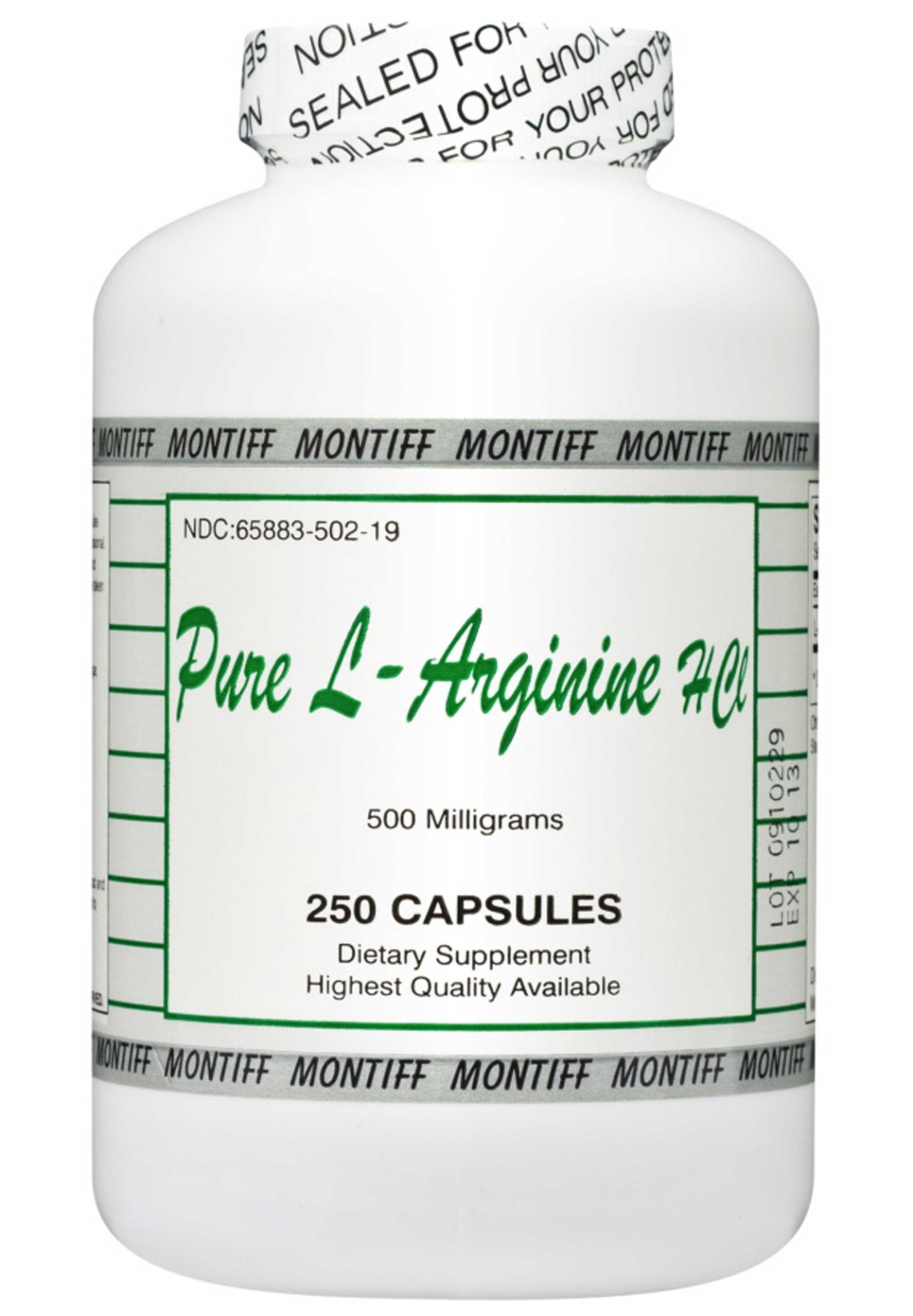 Montiff Pure L-Arginine HCl 500 mg