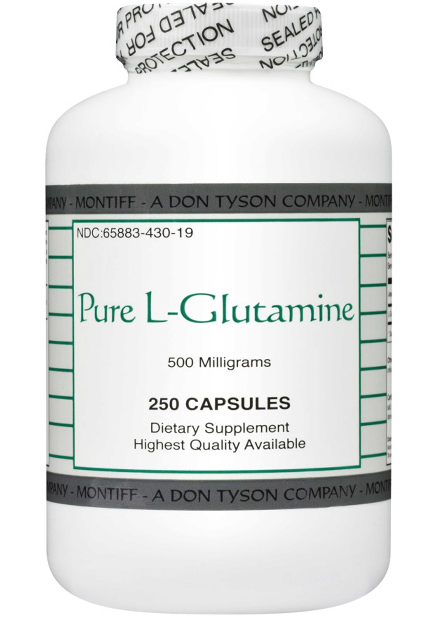 Montiff Pure L-Glutamine 500 mg