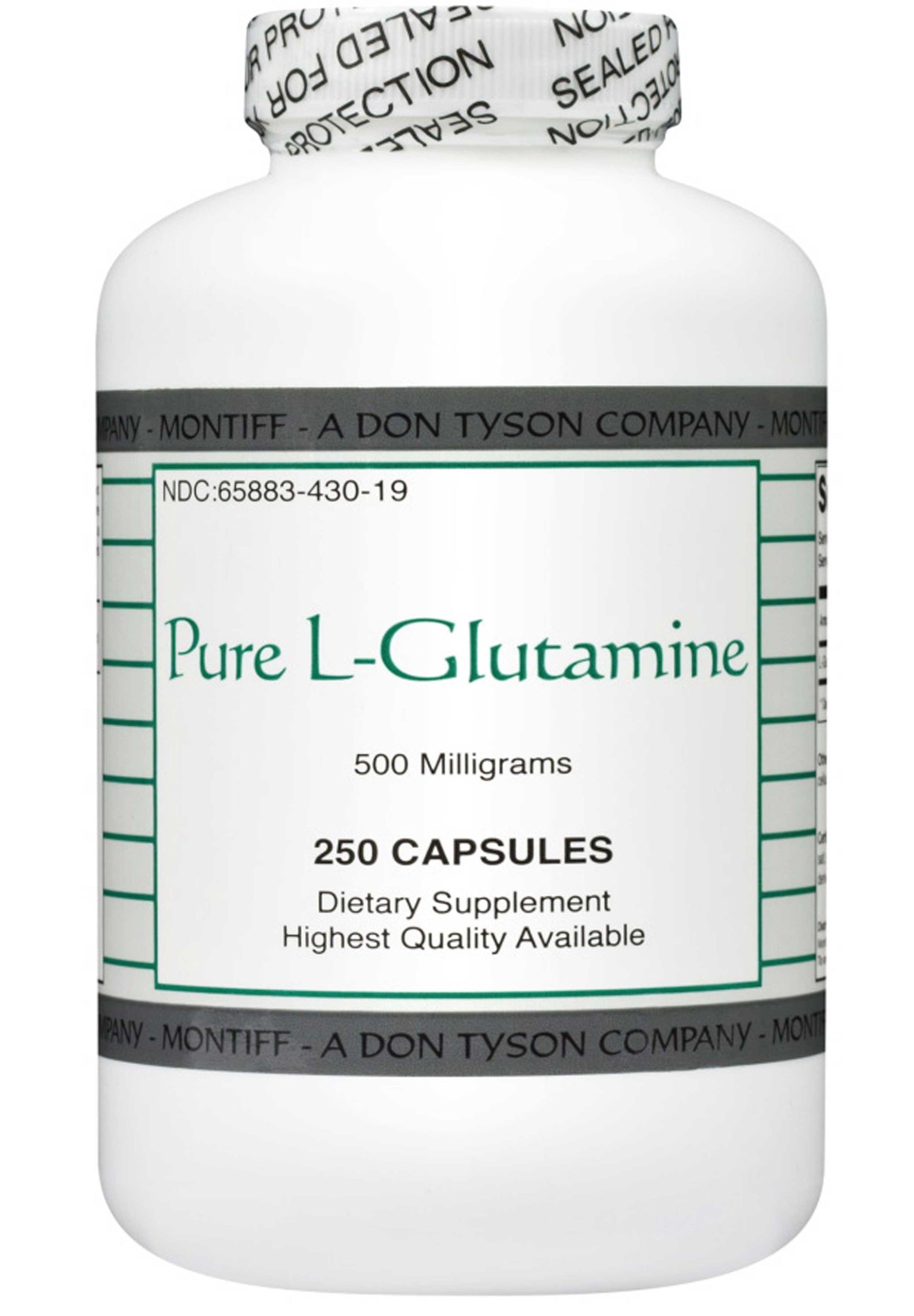 Montiff Pure L-Glutamine 500 mg