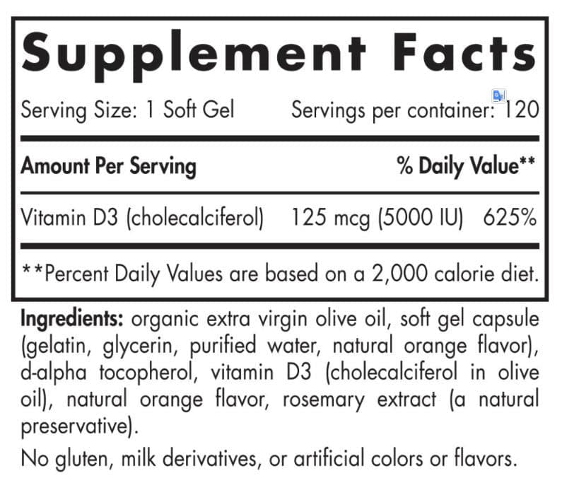 Nordic Naturals Vitamin D3 5000