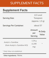 NOW Acetyl-L-Carnitine Powder
