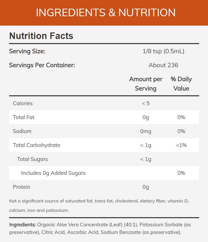 NOW Aloe Vera Concentrate