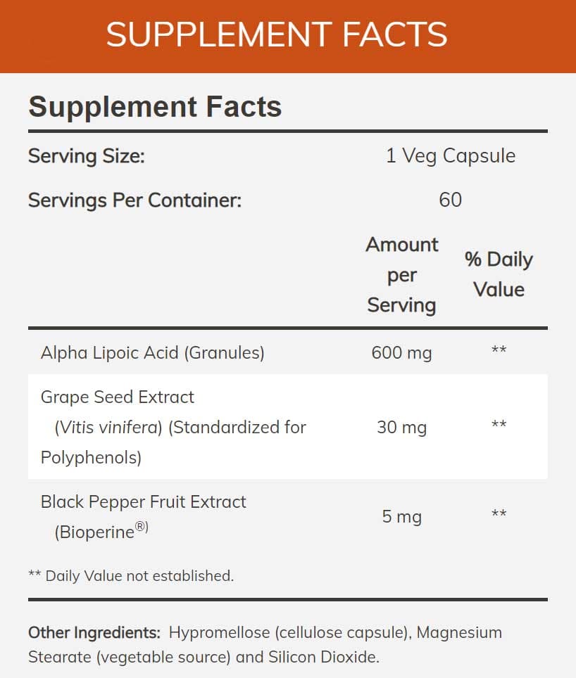 NOW Alpha Lipoic Acid