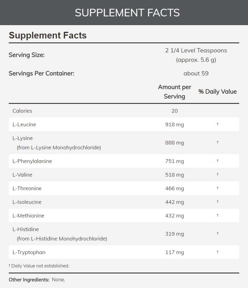 NOW Sports Amino-9 Essentials Powder