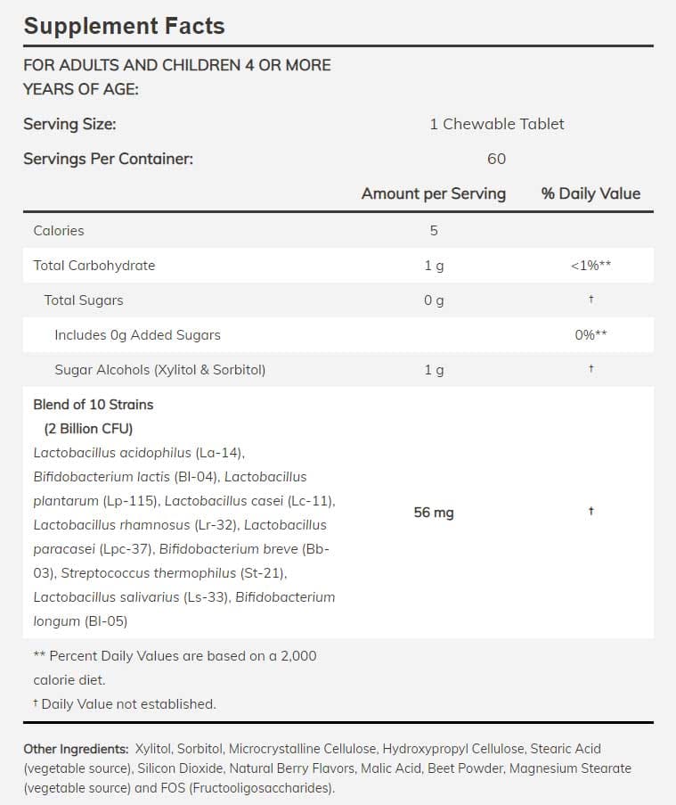 NOW Berry Dophilus Kids