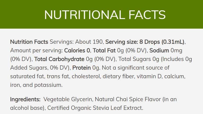 NOW Better Stevia, Chai Spice