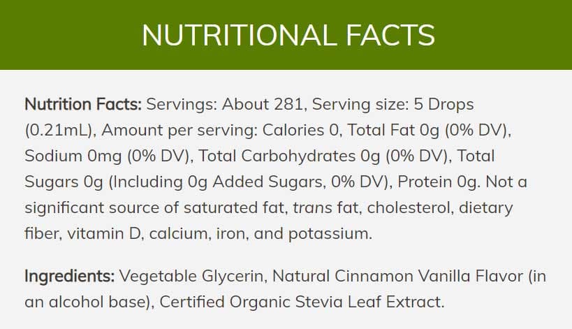 NOW Better Stevia, Cinnamon Vanilla