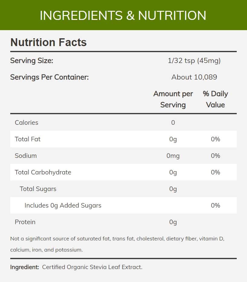 NOW Better Stevia, Organic Powder