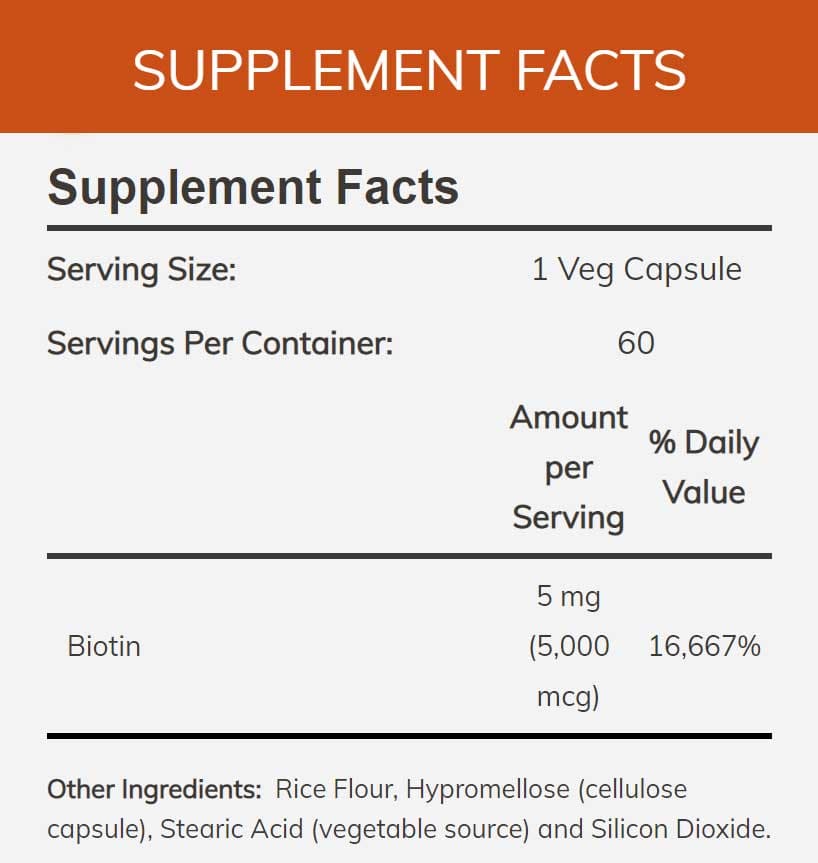NOW Biotin 5,000 mcg