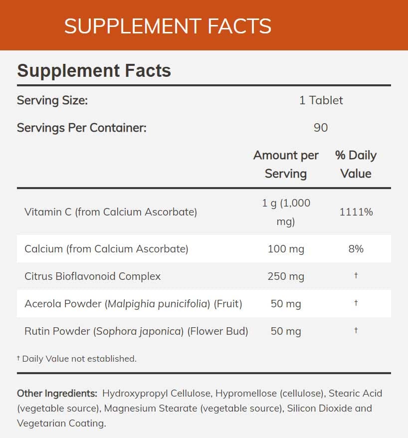 NOW Buffered C-1000 Complex