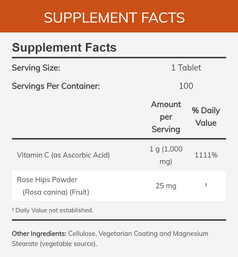 NOW C-1000 Sustained Release with Rose Hips