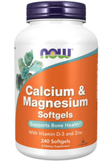 NOW Calcium & Magnesium Softgels