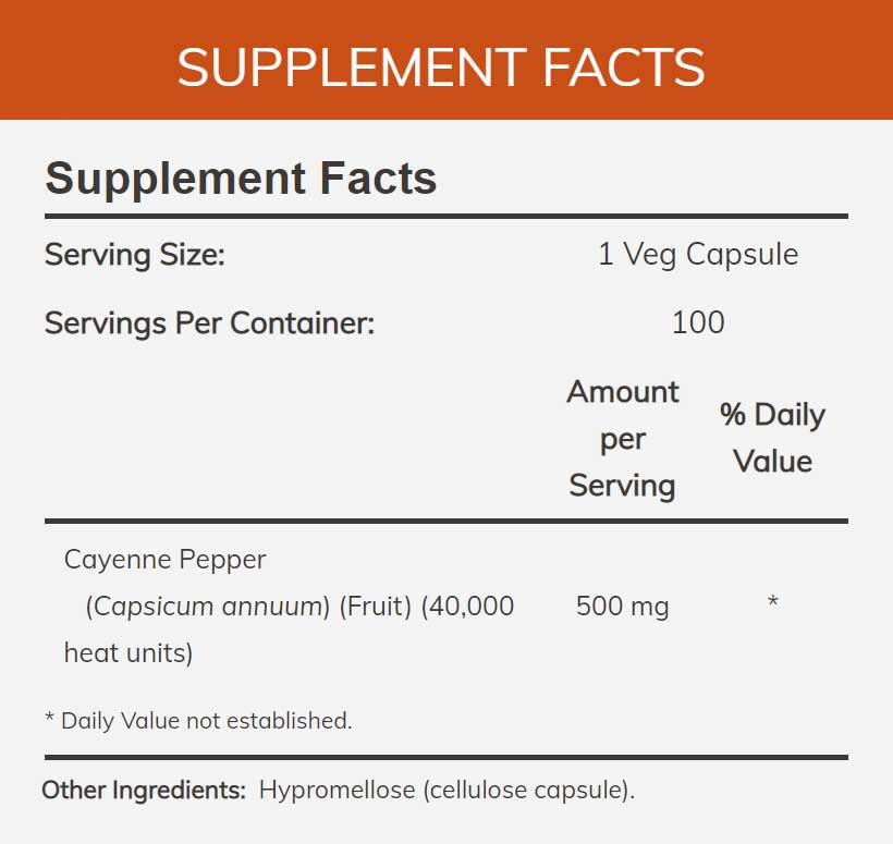 NOW Cayenne 500 mg
