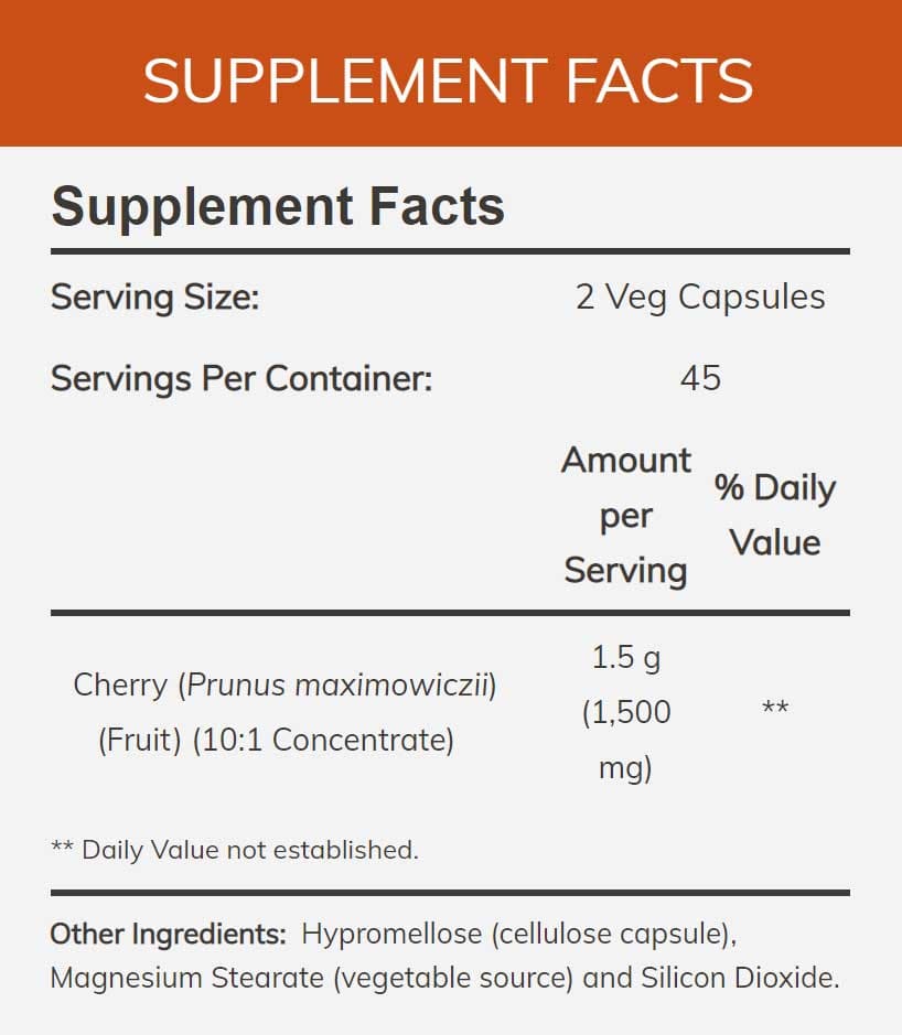 NOW Cherry Concentrate 750 mg