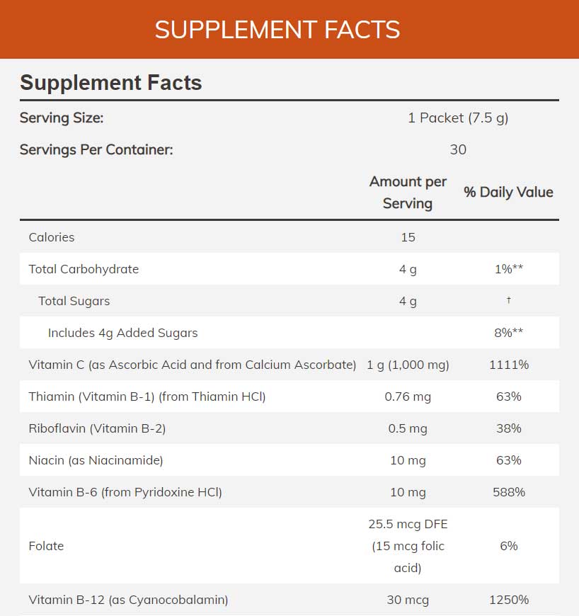 NOW Effer-C Lemon Lime
