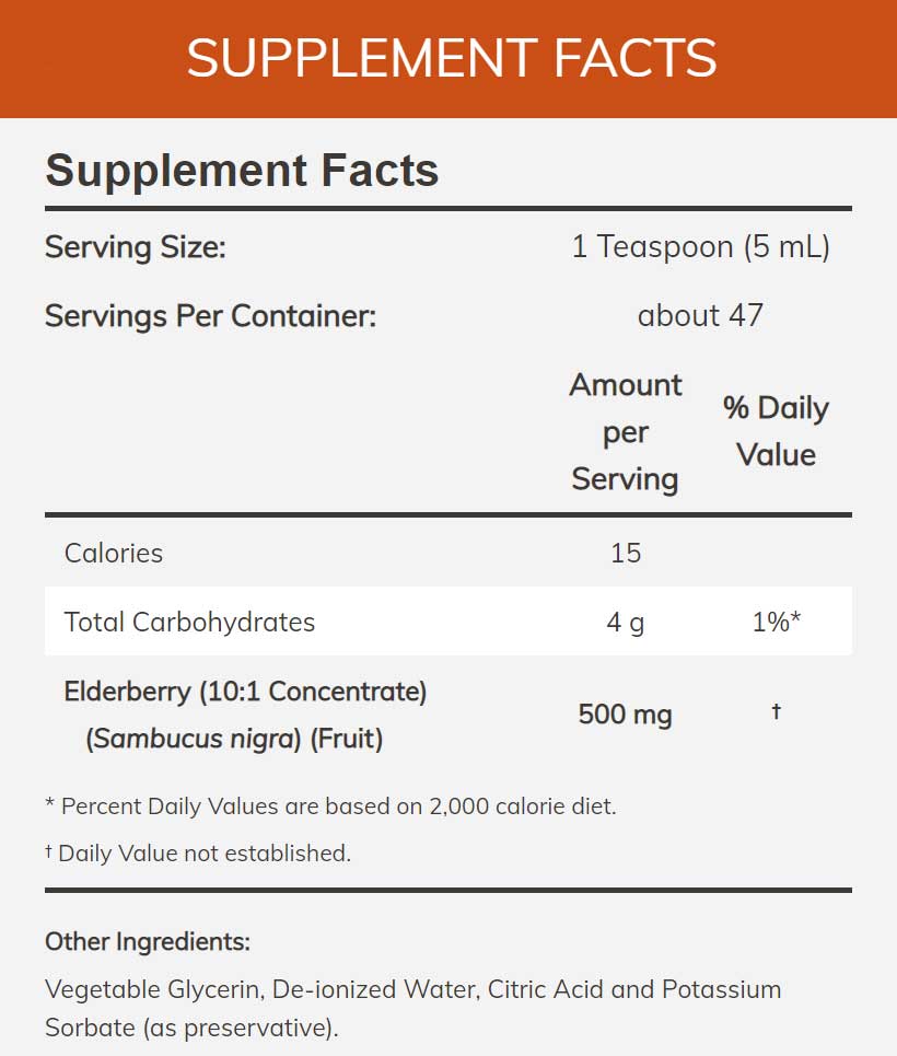 NOW Elderberry Liquid