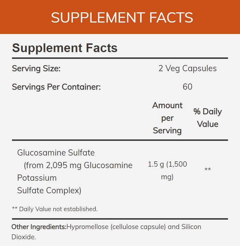 NOW Glucosamine Sulfate 750 mg