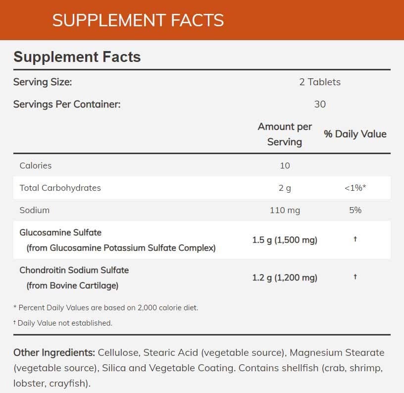NOW Glucosamine & Chondroitin Extra Strength