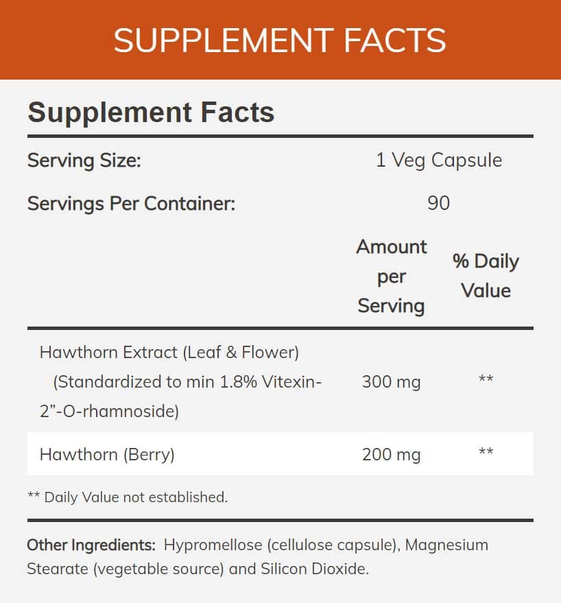 NOW Hawthorn Extract 300 mg