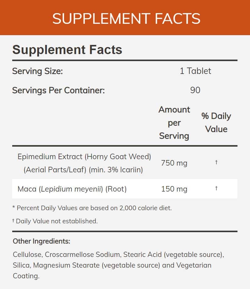 NOW Horny Goat Weed Extract 750 mg