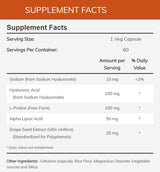 NOW Double Strength Hyaluronic Acid 100 mg