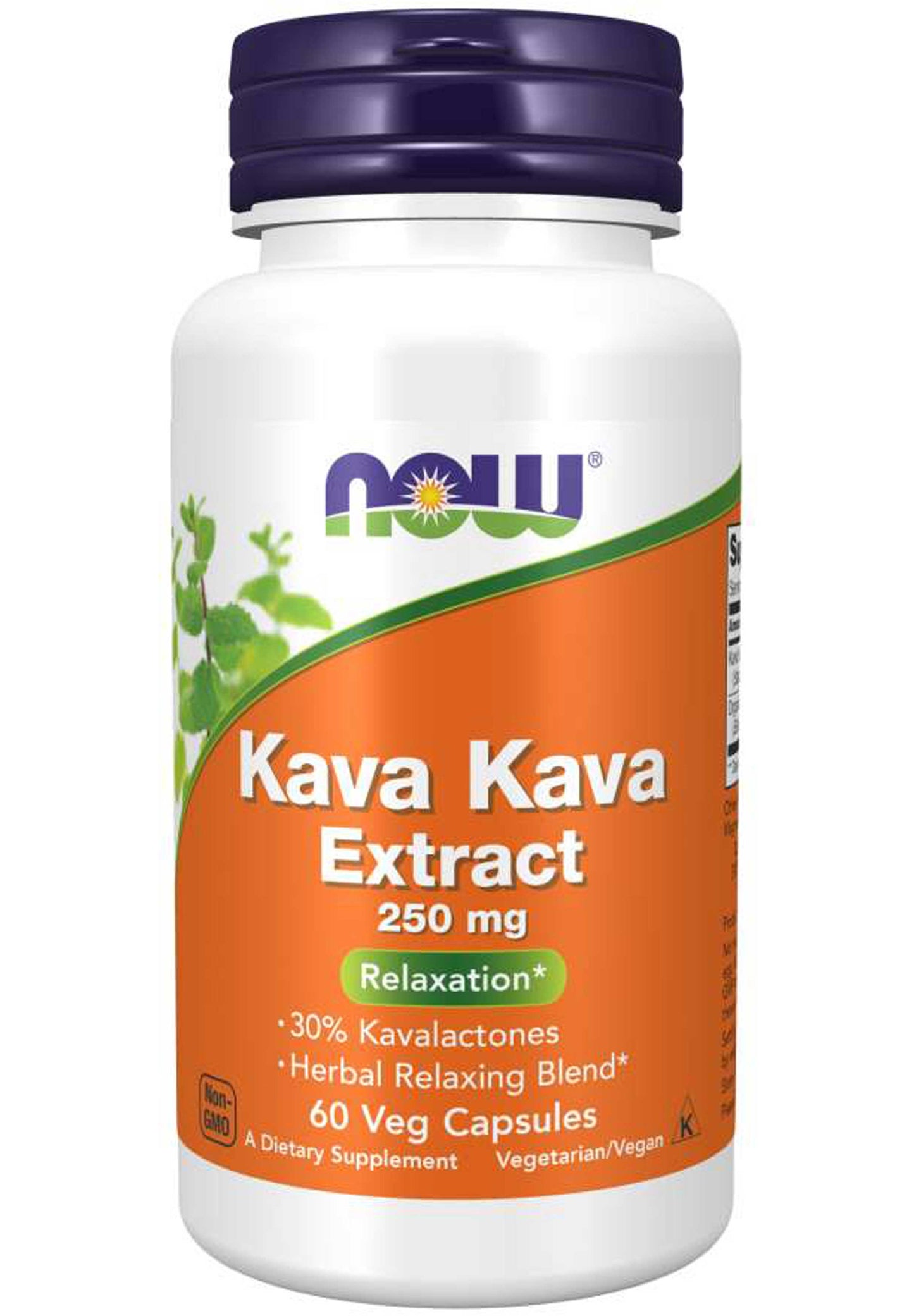 NOW Kava Kava Extract 250 mg, Veg Capsules