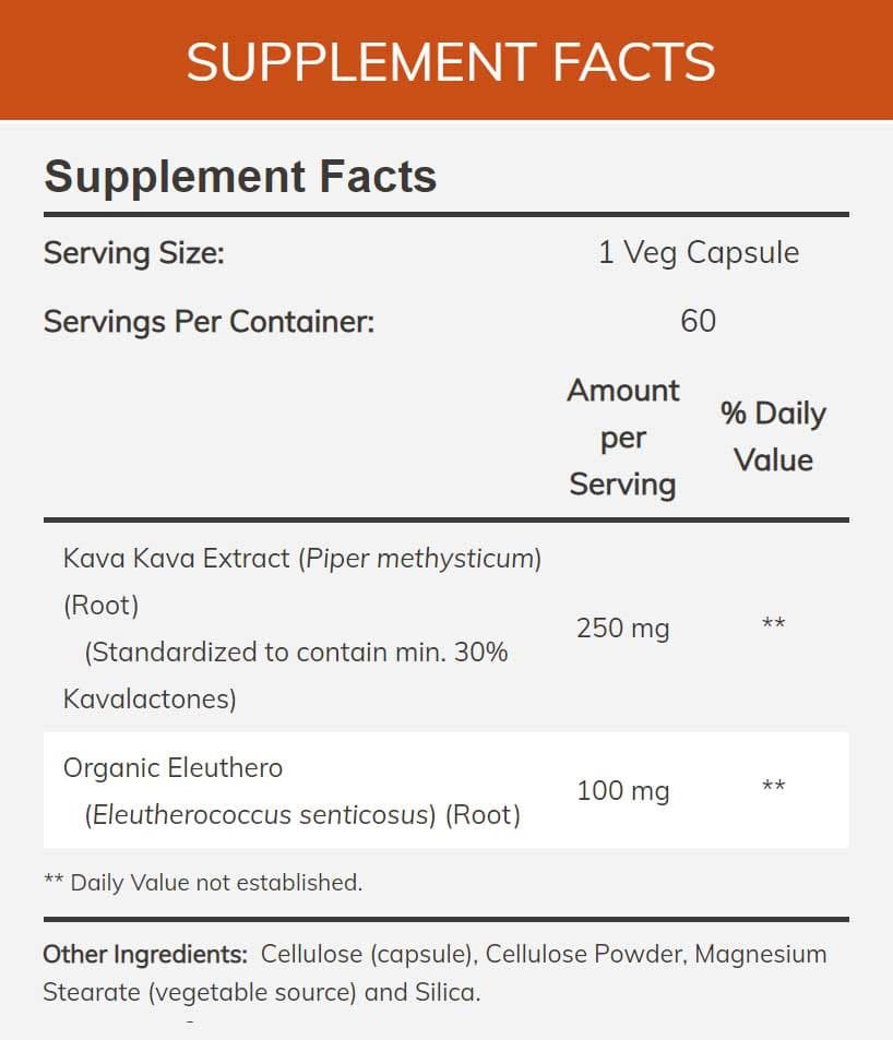 NOW Kava Kava Extract 250 mg, Veg Capsules